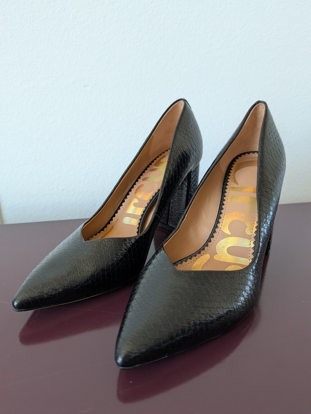 Circus By Sam Edelman Croc Print Heels - Picture 2 of 7